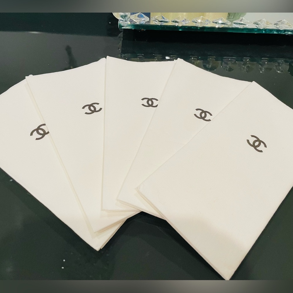 Brand new Chanel paper hand towels